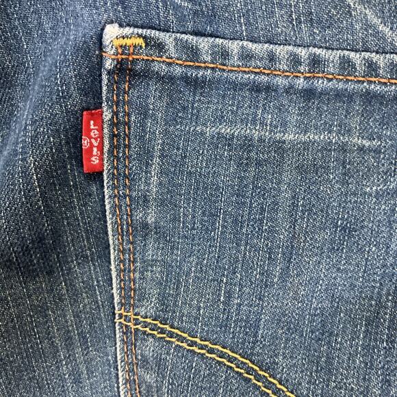 Levis RED Collection Low Trouser Boot Cut Medium Wash Jeans 34 X 30 Rare Women’s - Picture 7 of 16